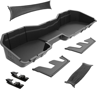 Tyger Auto Rear Under Seat Storage Box Compatible with 2014-2018 Chevy Silverado/GMC Sierra LD; 2015-2019 Silverado/Sierra HD | Crew Cab | Custom-Fit Cargo Organizer Console | TG-CB5C8878