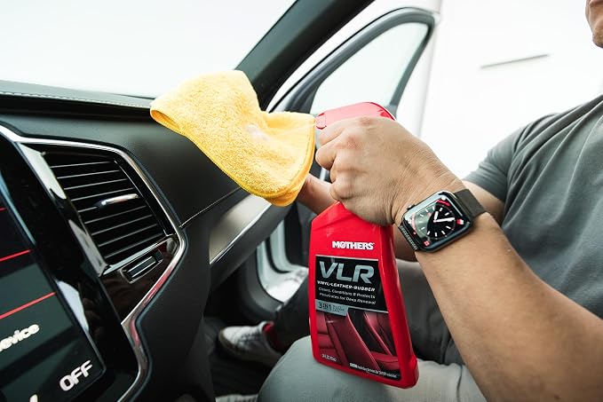 Mothers VLR Vinyl-Leather-Rubber Care, 1 gal. — Cleans, Conditions & Protects In One Step – pH Balanced Formula with Neatsfoot Oil & Lanolin To Protect Against Drying, Fading & Cracking (06522)