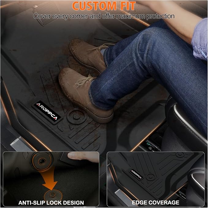 All Weather Car Floor Mats Cargo Liner with Backrest Mat for 2026 Palisade 7 Seater (Only Fit Fuel), TPE Rubber Liners Full Set Automotive Mats for 2026 Palisade Accessories