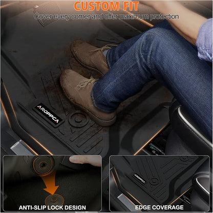 All Weather Car Floor Mats Cargo Liner with Backrest Mat for 2026 Palisade 7 Seater (Only Fit Fuel), TPE Rubber Liners Full Set Automotive Mats for 2026 Palisade Accessories