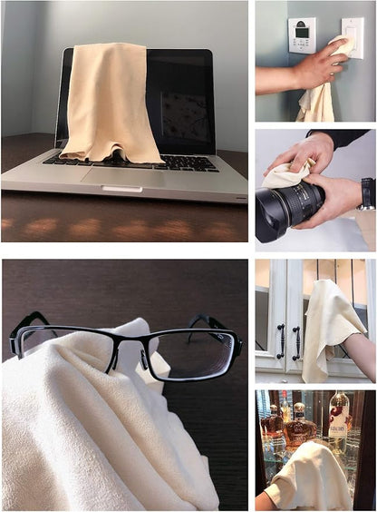 SHEEPSKIN ELITE Chamois Drying Cloth Car Drying Towel Real Leather Super Absorbent Fast Drying Natural Chamois Car Wash Cloth Accessory (2.5 sq. ft.)