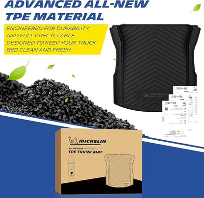 Michelin Vehicle Mat, All-Weather TPE Custom Fit Liner for Tesla Model 3 Trunk Mat 2024-2027(1 Piece), Premier
