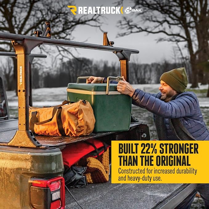 RealTruck BAK MX4 TS Hard Folding Truck Bed Tonneau Cover | 449329TS | Fits 2015-2020 Ford F-150 5' 7" Bed (68.4")