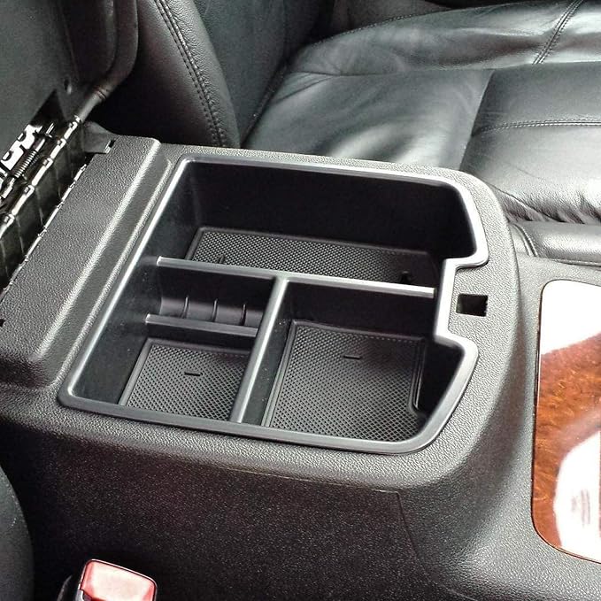 EDBETOS Center Console Organizer Tray Compatible with GMC Sierra 1500 Chevy Silverado Suburban 2500 Avalanche 07-13 Accessory 07-14 Sierra 2500 3500 Yukon Silverado 2500 3500 Suburban 1500 Tahoe