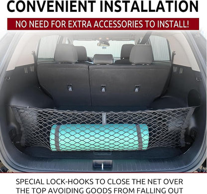 Envelope Style Elastic Trunk mesh Cargo net for kia sportage 2017-2026 - Premium Trunk Organizers and Storage - Luggage net for Crossover kia sportage