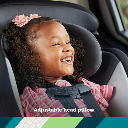 Safety 1st Grand 2-in-1 Booster Car Seat, Converts from High Back to Belt-Positioning Booster, High Back Seat for Kids 40-65, and Belt-Positioning 40-100 Pounds, Black Sky