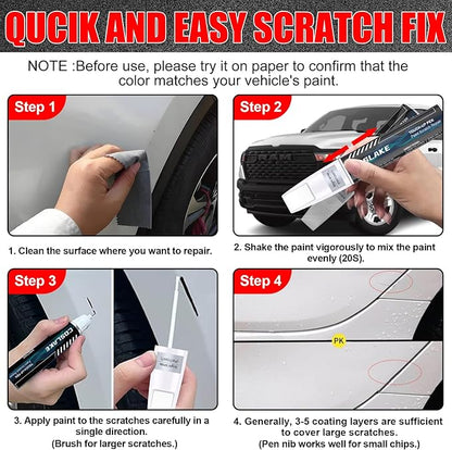 Car Touch Up Paint(Delmonico Red Pearl-Coat(PRV/NRV)) for Dodge Ram, Car Paint Scratch Repair Kit, Quick & Easy Solution to Repair, 2 in 1 Scratch Remover Pen with 2PCS Disposable Micro Applicators