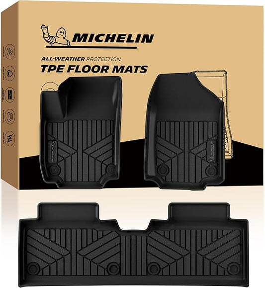 Michelin Vehicle Mats, All-Weather TPE Custom Fit Liner for 2025-2026 Chevrolet Equinox/GMC Terrain Gas, Premier