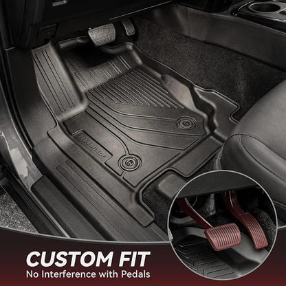 YITAMOTOR Floor Mats Set Fit for Toyota 4Runner 2025 2026 5-Seats(Fits Gas,Not Fit Hybrid) with Trunk mat &Backrest mat, All Weather TPE Custom Fit Liner for 4 Runner SR5/TRD/Limited 6th gen Car Mats