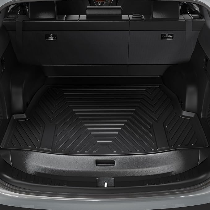 YITAMOTOR Cargo Trunk Liner Compatible with 2023-2025 Honda Pilot, Cargo Mat with Backrest Mat Behind 3rd Row Back Seat Protector, All Weather Custom Fit Black Cargo Mats