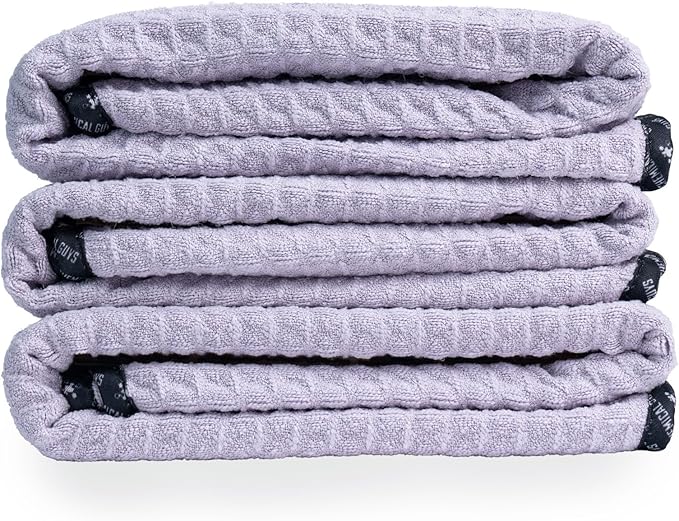 Chemical Guys Waffle Weave for Home & Auto Glass, Windows, Mirrors & More, Lavender (25 in. x 36 in.) 3-Pack