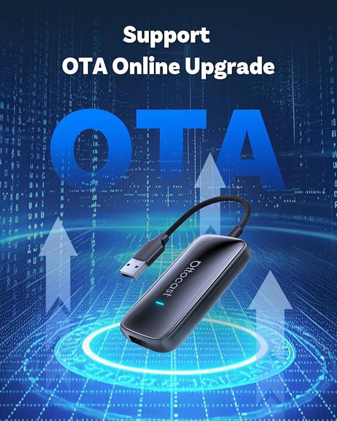 OTTOCAST Play2Video Ultra 2026 Upgrade Magic AI Box Car Watch Video Devices, Wireless CarPlay Android Auto Video Adapter 3 in 1 Built-in Netflix/YouTube Android 12 System
