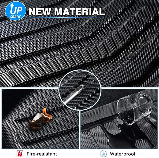 KUST Floor Mats for Honda HR-V 2016-2022, All Weather Floor Liners Front Rear 2 Row High Edge for HRV Accessories