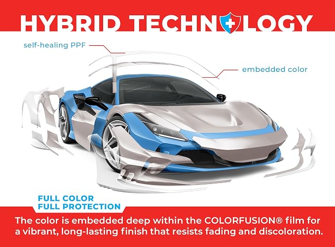 ColorFusion PPF by VViViD, Satin Pearl White Dry Apply PPF Vinyl Car Wrap Roll 6ft x 5ft