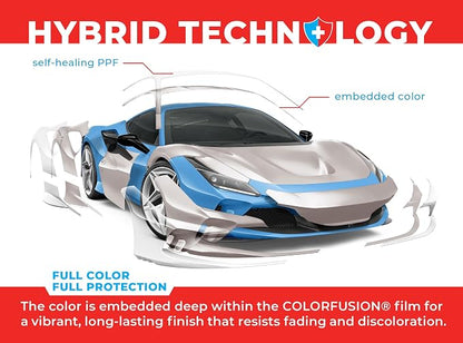 ColorFusion PPF by VViViD, Satin Pearl White Dry Apply PPF Vinyl Car Wrap Roll 6ft x 5ft