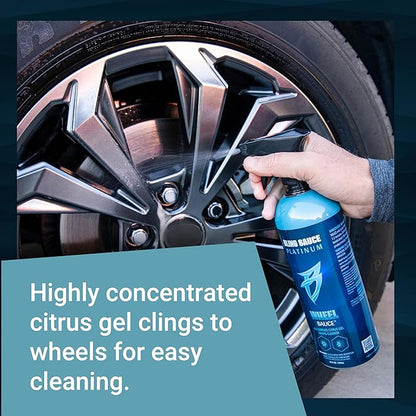 Bling Sauce Platinum Wheel Sauce, All Surface Citrus Gel Wheel Cleaner for Cars, Trucks, SUVs, 24oz.