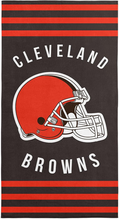 Northwest NFL Cleveland Browns Unisex-Adult Beach Towel, 30" x 60", Stripes