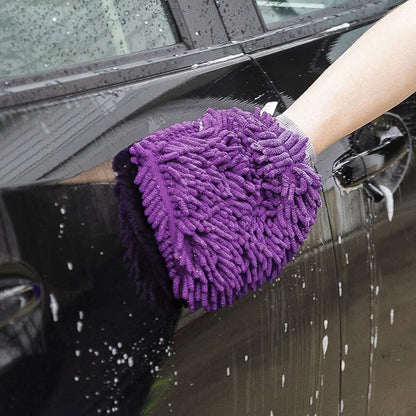 uxcell Premium Microfiber Car Wash Washing Mitt with High Density Ultra-Soft Wash Glove for Car Cleaning