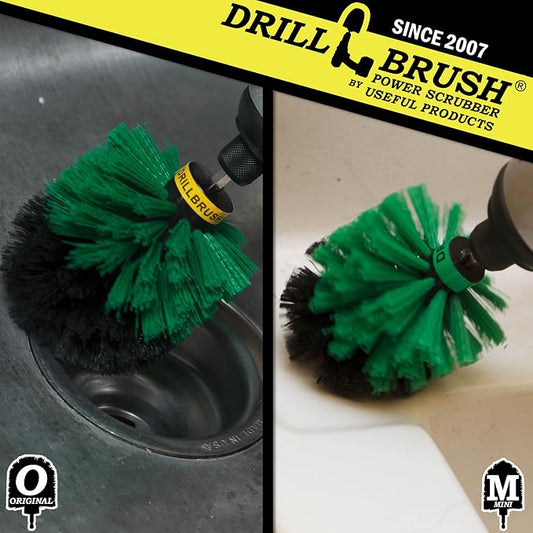 Drill Powered Kitchen Cleaning Supplies - Kitchen Scrubbing Accessories - Drill Brush Household Cleaner - Oven Cleaning Tool - Stovetop Scrubber Brushes - Kitchen Sink Scrub Brush - Frying Pan Brush