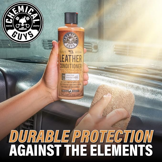 Chemical Guys SPI_401 Vintage Series Leather Conditioner Car Interiors, Furniture, Apparel, Sneakers, Boots, and More (Works on Natural, Synthetic, Pleather, Faux Leather and More), 128 fl oz (1 Gal)