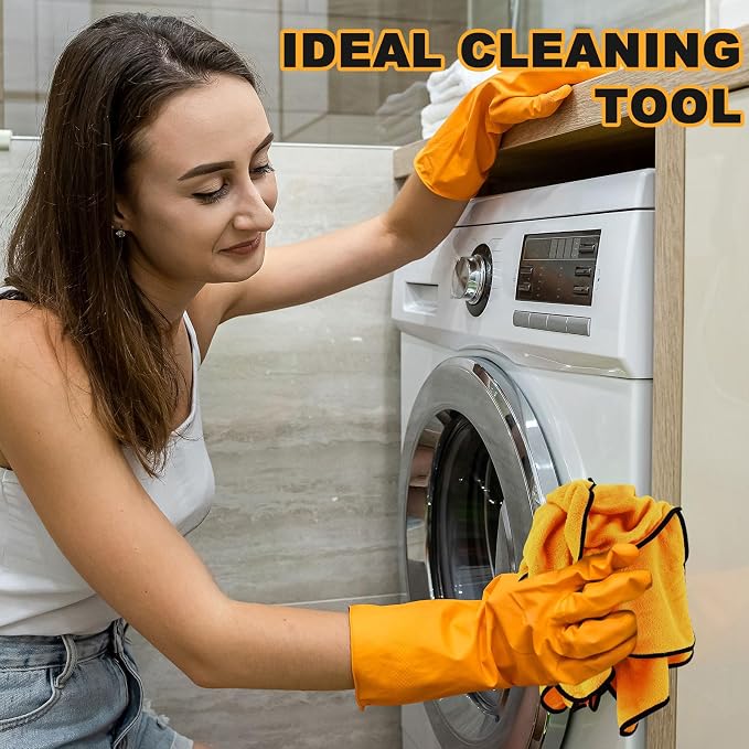 Tallew 80 Pcs Yellow Microfiber Towels: 16"x16" Microfiber Drying Towels Bulk Micro Fiber Car Cleaning Cloth for Cars Drying Washing Polishing Cleaning Household Supplies