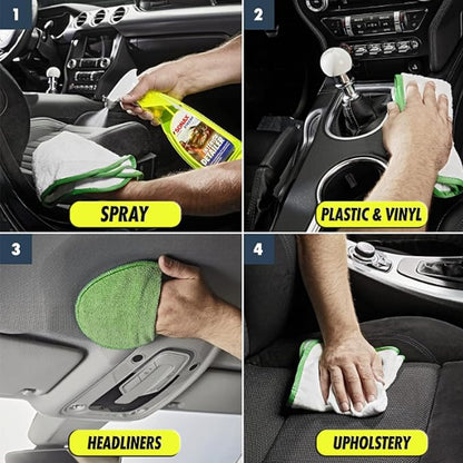SONAX Interior Detailer | Multi-Surface Interior Cleaner for Dash, Plastics, Screens & Trim, Removes Dust & Fingerprints | Streak-Free Finish, UV Protection, | DIY Car Care Formula Made Easy