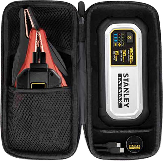Stanley LJ18FC 1800 Peak Amp Lithium Jump Starter with USB Power and Carrying Case