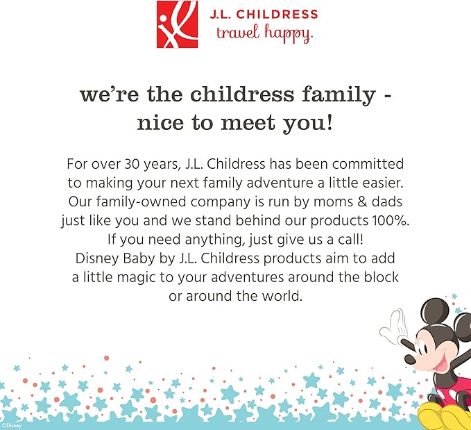 J.L. Childress Disney Baby Padded Backpack Car Seat Bag - Travel Bag for Airplane, Fits Most Baby & Infant Car Seats, Boosters, & Carriers, For Gate or Baggage Check - Ultimate, Mickey Mouse, Black