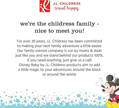 J.L. Childress Disney Baby Padded Backpack Car Seat Bag - Travel Bag for Airplane, Fits Most Baby & Infant Car Seats, Boosters, & Carriers, For Gate or Baggage Check - Ultimate, Mickey Mouse, Black
