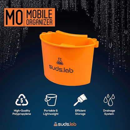 Suds Lab Car Wash Organizer - Detailer Cleaning Caddy and Multipurpose Hanging Organizer Attachment for Home, Garden, Camping, Fishing Tools, Universal Fit