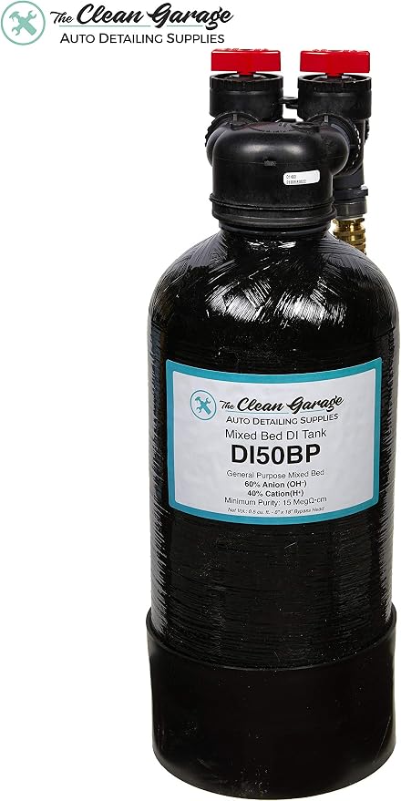 Clean Garage The Spot Free Car Wash System 50 | Deionized Water DI Rinse | Bypass Head and TDS Meter Included