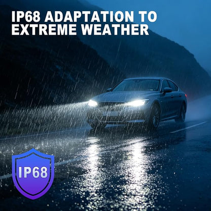AHOBXD H11 Bulbs,Super Bright Upgraded 900% 80000LM Brightness Real 1:1 Halogen Size 100,000Hours Lifespan H11/H8/H9/H16 Quick Install No Adapter Flicker Free IP68 Waterproof Fog Lights Pack of 2