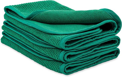 Griot's Garage Dual Weave Interior Towels for Car Detailing, Cleaning, and Polishing, Ultra-Absorbent, Scratch and Lint-Free, 16” x 16”, Set of 3, 10282