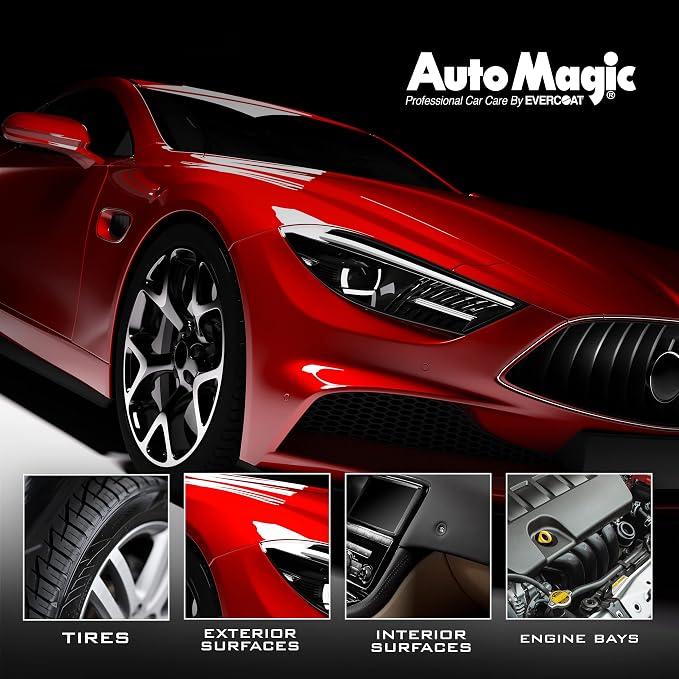 Auto Magic Wheel Magic Professional Rim Cleaner & Tire Cleaner – Heavy-Duty Acid-Free Spray, VOC Compliant, Body Shop Safe – Removes Brake Dust and Road Grime From OEM Wheels