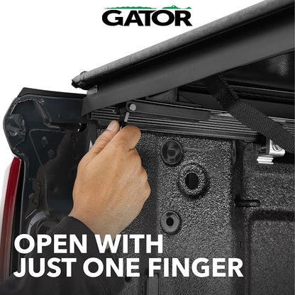 Gator Soft Roll Up Truck Bed Tonneau Cover - Easy-to-Install - No-Drill Installation - Durable Vinyl Roll Up Tonneau Cover - Low-Profile Design - 2019-2026 Chevy/GMC Silverado/Sierra 5'10" Bed