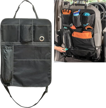 High Road BackPockets Seat Back Organizer - Back of Seat Organizer and Seat Protector with 7 Storage Pockets for Cars, SUVs, Work Trucks and Vans