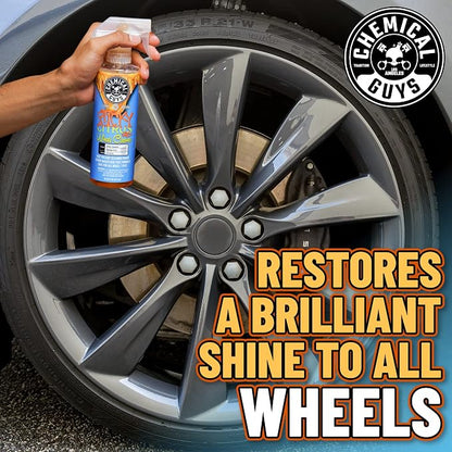Chemical Guys CLD105 Sticky Citrus Wheel Cleaner Gel, (Safe For All Wheel Types) Works on Cars, Trucks, SUVs, Motorcycles, RVs & More, 128 fl oz, (1 Gallon)