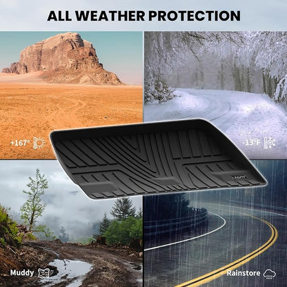 LASFIT Trunk Mat for Honda Odyssey 2018-2026, Custom Fit Cargo Mat, Waterproof All Weather, Kid & Pet Friendly, Easy Clean for Family Use