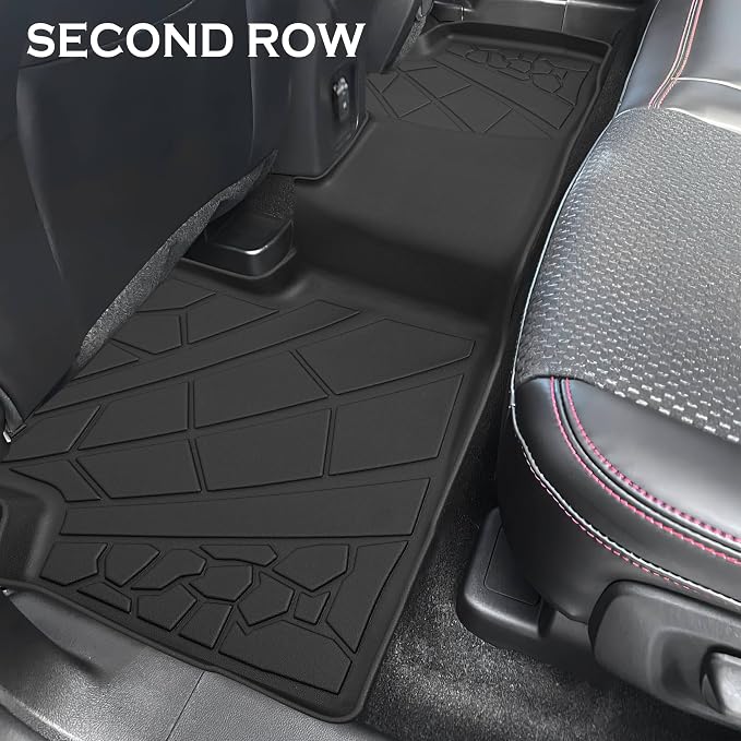 KARPAL Floor Mats for 2020-2025 2026 Ford Escape (NOT Fit Hybrid), Custom Fit TPE All Weather Ford Escape Accessories 1st & 2nd Row Floor Liner & Cargo Liner