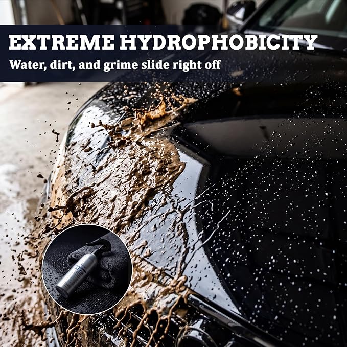 AirTighT Advanced Graphene Ceramic Coating 200ml AT-GX Nano Protectant Long-Lasting High Gloss Waterproof Professional DIY Car Paint Care Kit for Cars