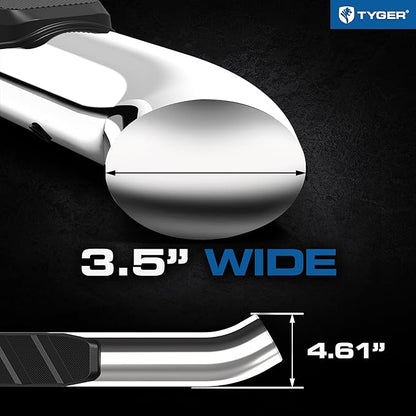 Tyger Auto 3.5" Rider Running Boards Compatible with 2015-2026 Chevy Colorado GMC Canyon | Crew Cab | TG-SS2C35167 | Side Step Rail Nerf Bars