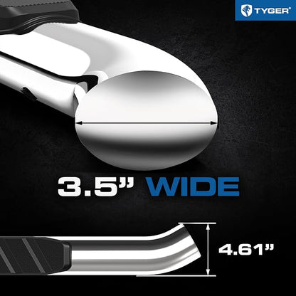 Tyger Auto 3.5" Rider Running Boards Compatible with 2009-2018 Dodge Ram 1500; 2019-2024 Classic | Quad Cab | TG-SS2D35117 | Side Step Rail Nerf Bars