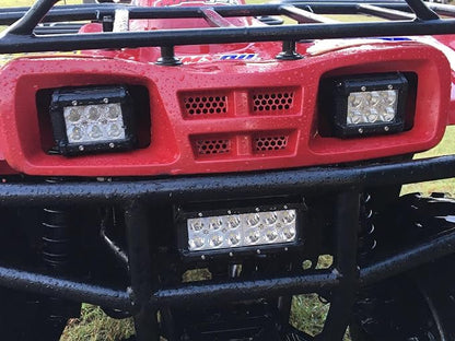 Willpower 2x18w 4 inch Flood LED Work Light Bar for Truck Car ATV SUV 4X4 Jeep Truck Driving Lamp