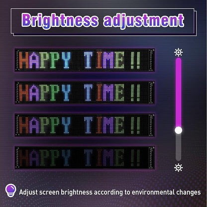Programmable Devil Eyes for Cars,LED Sign for Car,Bluetooth APP Control,DIY Edit Text, Patterns, Animations