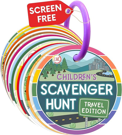 Blu Jay Children's Scavenger Hunt | Toddler Activities | Games for 2, 3 Year Old's & Up | Kids Educational Scavenger Hunt Cards (Travel Edition)