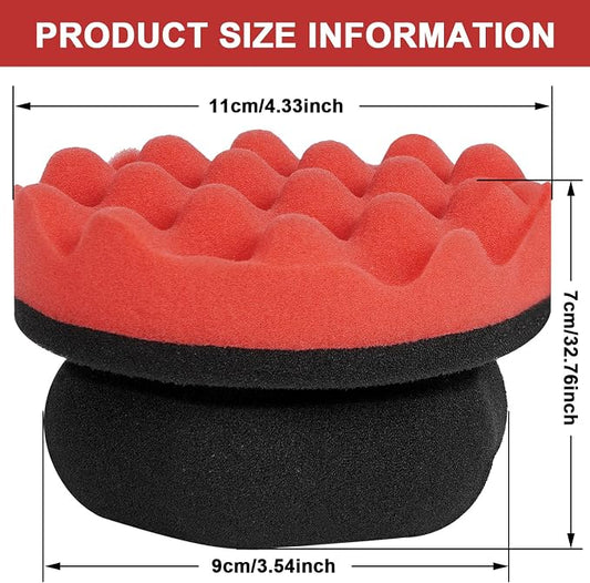 4 Pack Large Tire Shine Applicator Pad, Tire Hex Grip Applicator, Tire Shine Car Detailing Foam Sponge Tool, Reusable Car Cleaning Supplies After Car Wash Tire Cleaner for Applying Tire Shine