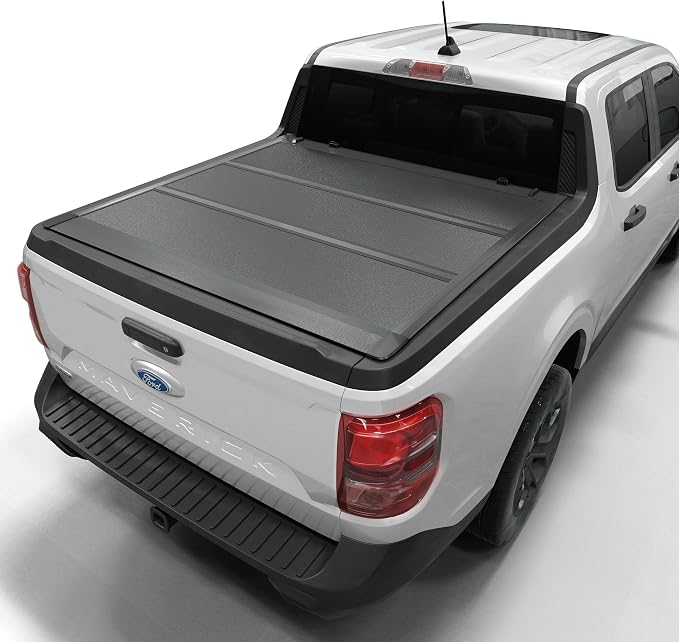 Toptiny Low Profile Hard Folding Truck Bed Tonneau Cover Fits 2022-2026 Ford Maverick 4'6" Bed (54.4")