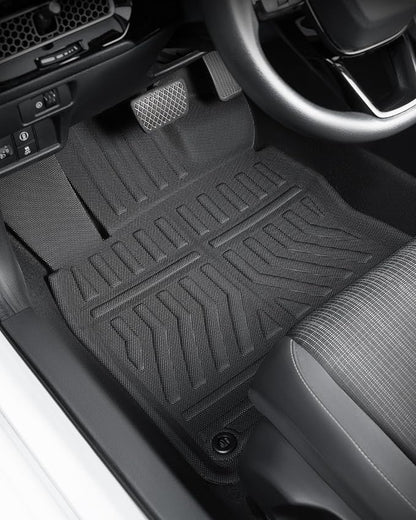 Custom Fit 3 Pcs Floor Mats for Honda Civic 2022-2025 - All-Weather Rubber Mats & Liners, Heavy Duty Car Interior Protection for Civic, Weather-Resistant & Easy to Clean