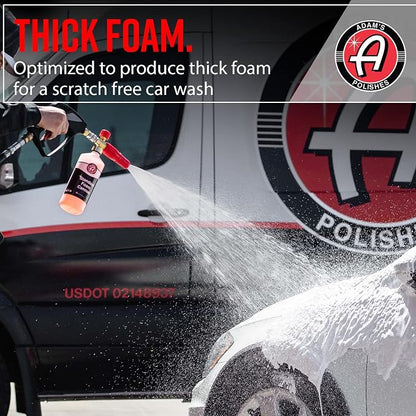 Adam's Polishes Standard Foam Cannon & Snub Nose Combo - Foam Cannon Soap Sprayer for Car Wash, Patio & House Cleaning | Sprayer Cleaner Cannister for Pressure Washer
