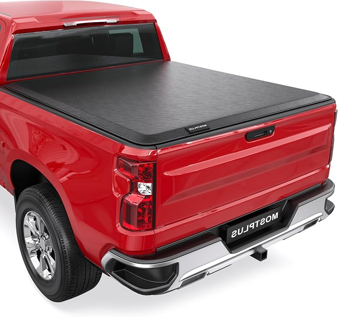 MOSTPLUS Soft Roll-Up Tonneau Cover Compatible for 1982-1993 Chevy S10 / Compatible for 1982-1990 GMC S15 / Compatible for 1991-1993 GMC Sonoma 6FT 72 Inch Fleetside Truck Bed